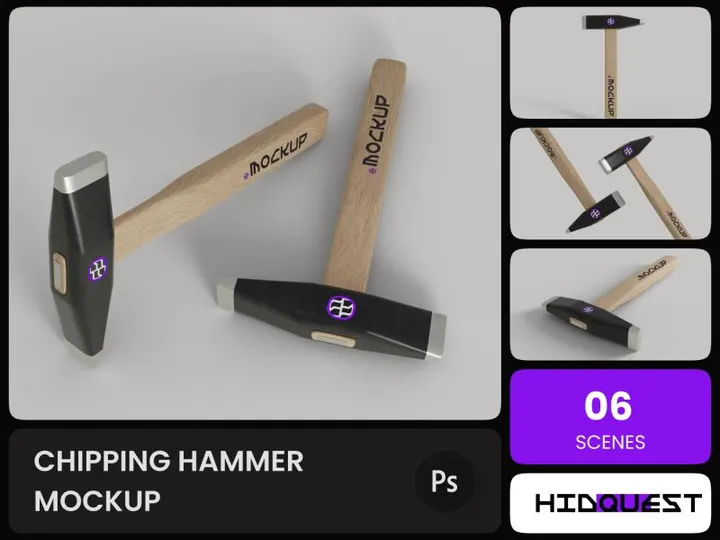 Chipping Hammer Mockup