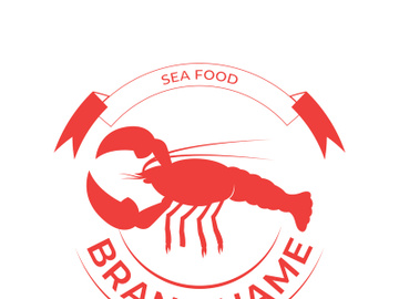 Vintage lobster logo preview picture