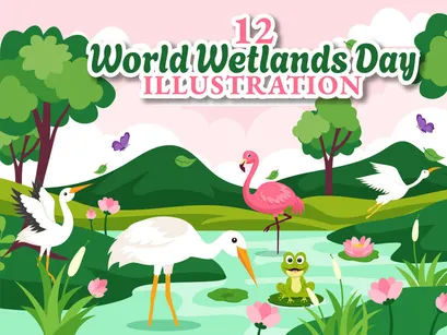 12 World Wetlands Day Illustration