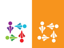 Community, network and social icon design template