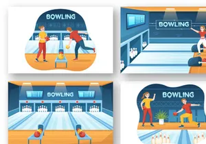 12 Bowling Game Illustration