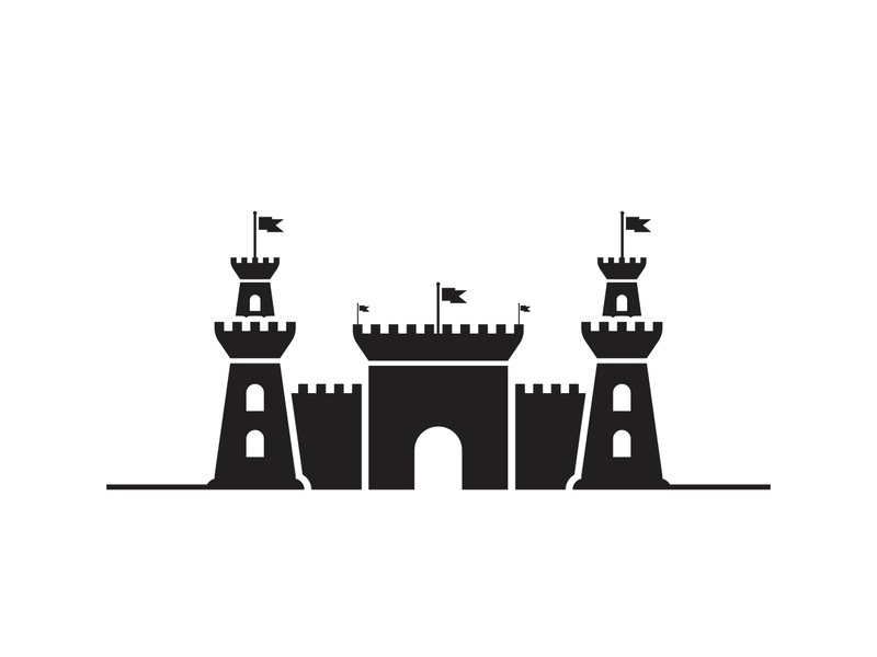 Castle vector illustration icon