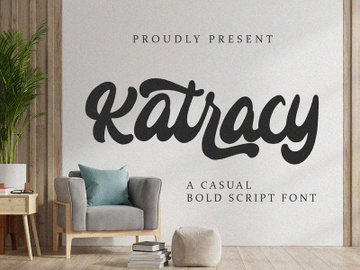 Katracy - Bold Script Font preview picture