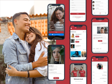 Social Dating iOS App UI preview picture