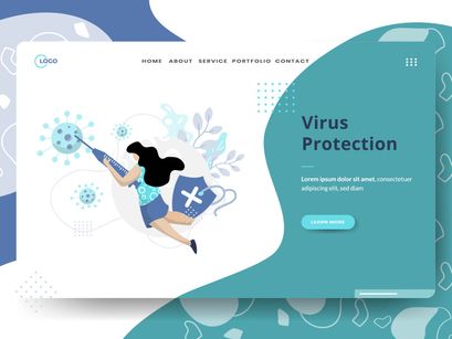 Medical Online sets Illustration