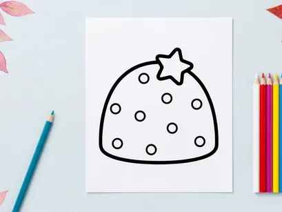 Halloween cookie with star and candy dots. Festive spooky treat for party dessert decoration.