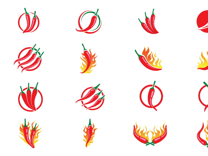 chilli logo symbol template
