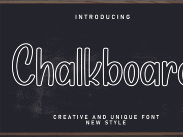 Chalkboard Font preview picture