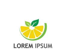 Fresh citrus fruit logo design.