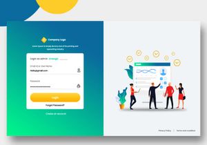 Project and Employee Management Admin Template Mockup
