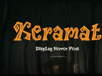 Keramat | Display Horror Font