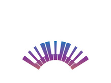 Keyboard piano vector Musical instrument illustration design template