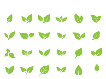 Leaf logo vector icon design template preview picture