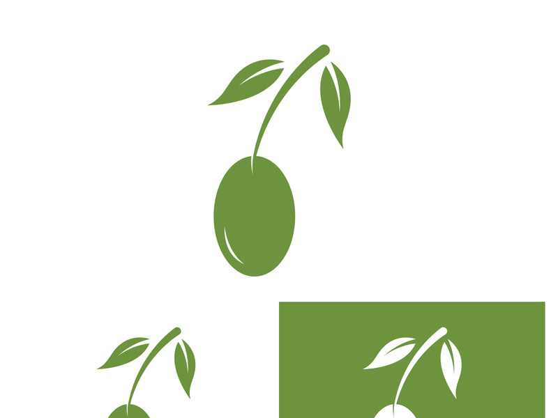 Olive fruit logo design.