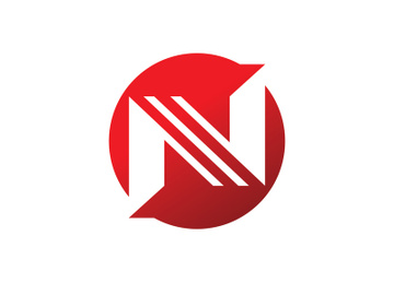 letter N logo business symbol vector template preview picture