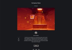 Gamedust - Web Theme for Figma
