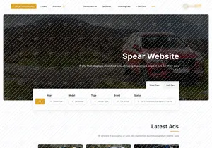 Sell and Buy Car Website Layout