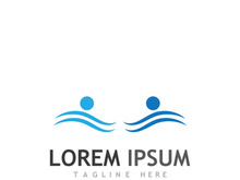 people community logo design with creative idea.