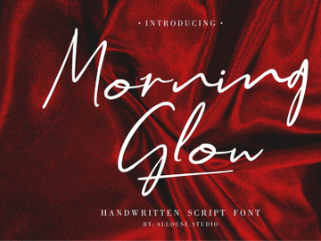 Morning Glow - Handwritten Script Font preview picture