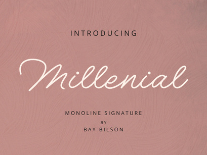 Millenial Script Font