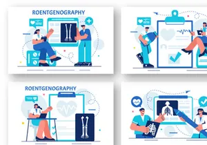 18 Roentgenography Vector Illustration