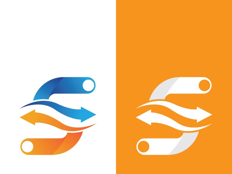 Business corporate S letter logo design vector