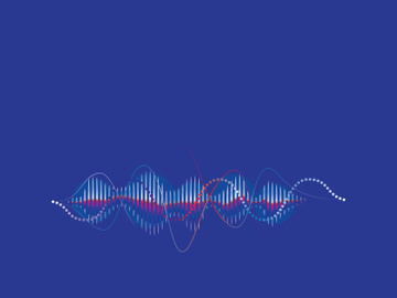 Sound waves logo background modern music vector image preview picture