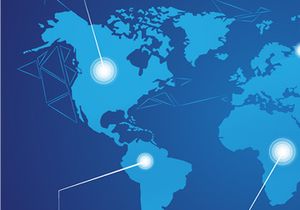 Futuristic World Map Design