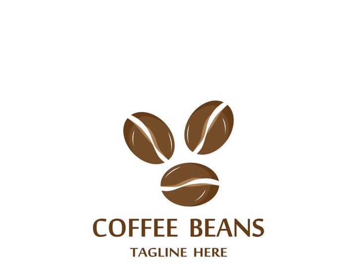 Premium coffee bean logo design.