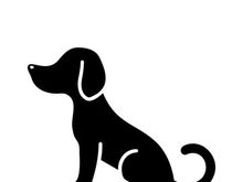 Minimal Dog Paw Print Logo
