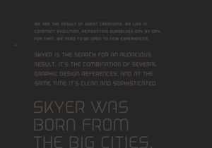 Skyer Typeface