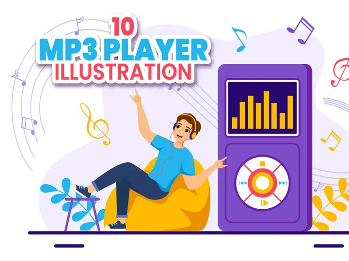 10 MP3 Player Illustration