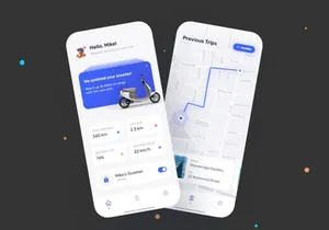 e-Scooter App Ui Design