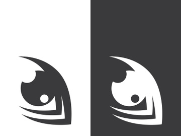 Eye logo icon design template illustration preview picture