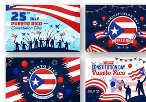12 Puerto Rico Constitution Day Illustration