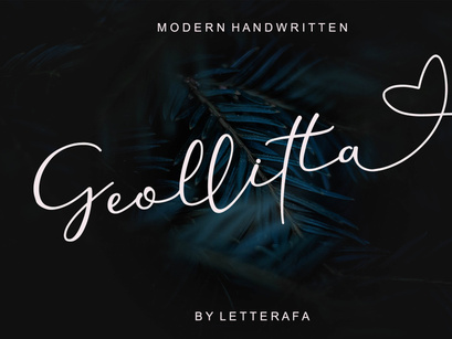 geollitta - Modern Handwritten Font