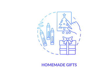 Homemade gifts concept icon preview picture