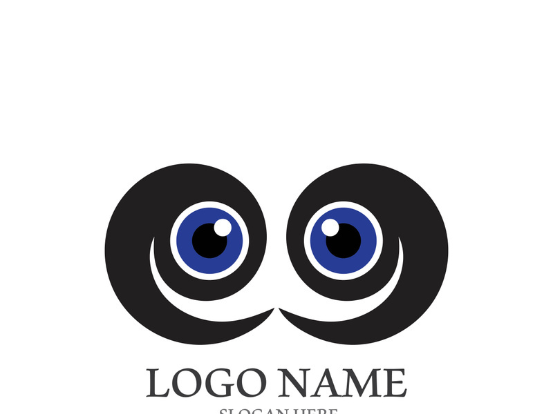 Branding identity corporate eye care vector logo design