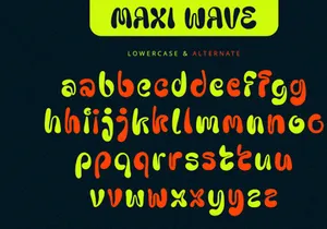 Maxi Wave - Display Font