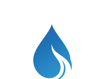 blue water drop Logo Template vector illustration design preview picture