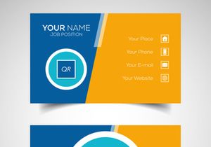10 Double-sided creative and modern business card template. Vector illustration