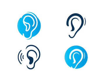 ear Logo Template vector icon preview picture