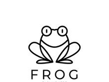 frog logo simple vector design template