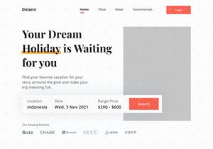 Travel Landing Page - Dolano
