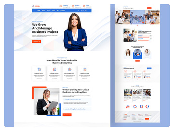 Multipurpose Business Consulting  Website Template preview picture