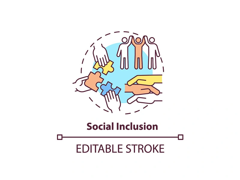 Social inclusion concept icon
