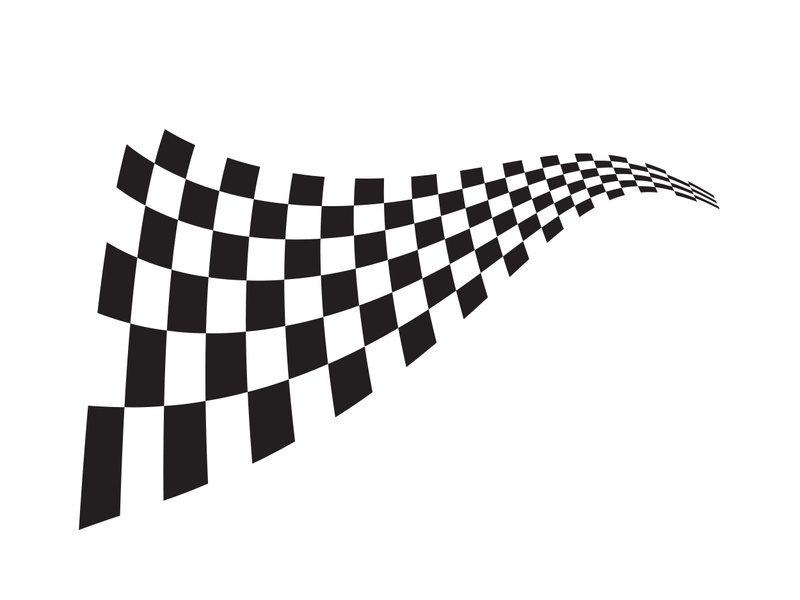 Race flag design illustration