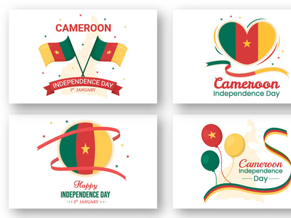10 Happy Cameroon Independence Day Illustration