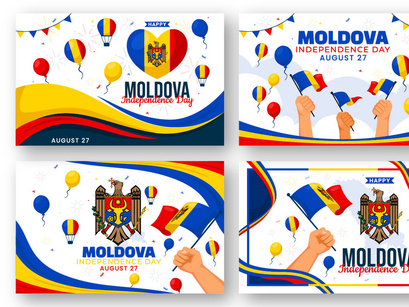 14 Moldova Independence Day Illustration