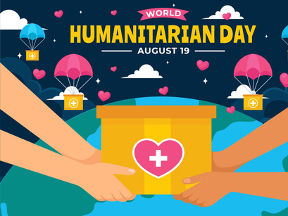 14 World Humanitarian Day Illustration